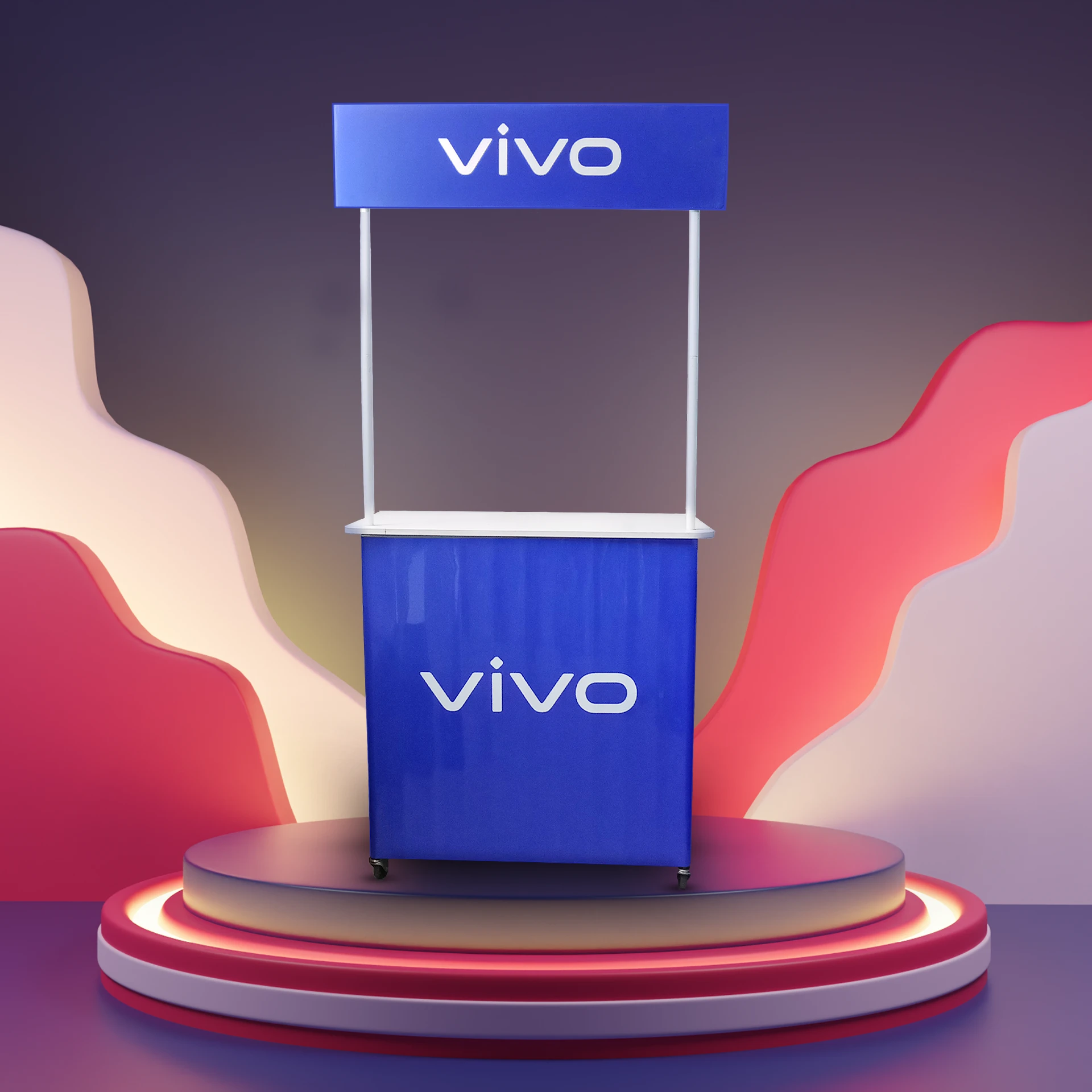 Desain Gambar Produk Meja Promosi Event Vivo (New) Booth Promosi Vivo - Image 1