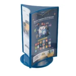 Vivo Commercial 360° Rotating Three Sided Acrylic Retail Display Stand