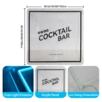 Acrylic Neon LED Signs - Customizable Text / Multi-color / Design for Bedroom Wall Decor, Bar Cafe, Wedding Backdrop - Image 3