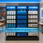 Foomee Modern Smartphone Accessory Display Rack Shelves for Retail Stores - Image 2