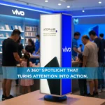 Vivo Premium 360° Multi Angle LED Advertising Column with Full Panel Illumination - Image 2