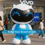 Promotional Inflatable Mascot Vivo - Image 2
