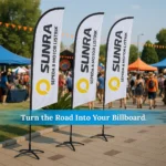 Promotional Road Flag Sunra - Suitable For Outdoor Use - Image 2
