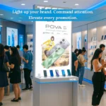 TECNO Premium Illuminated Retail Promotion Display Lightbox Stand - Image 2