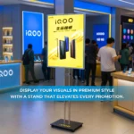 iQOO Premium Retail Poster Stand with Height Adjustment - Image 2