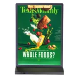 Rechargeable Desktop Display Double Side Advertising Light Box Sign - Indoor Use Only