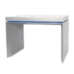 Tecno Aluminum Tech Experience Desk with Integrated Device Mounts for Smartphone Experience Zones