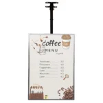 Top-Hanging Menu Board Display Spliced Available Advertising Light Box Sign for Shops - Indoor Use Only