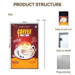 Ultra-Thin LED Light Box Sign for Business Advertising Use - Indoor Use Only - Image 3