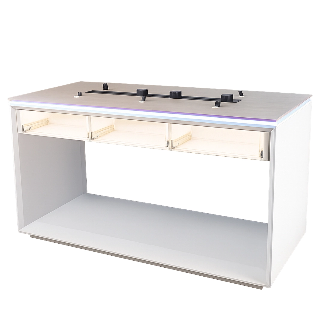 Elegant Illuminated Retail Display Counter Elegant Illuminated Retail Display Counter - Image 1