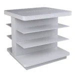 Premium Central Retail Display Table with Multi Level Shelves