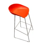 High ABS Seat Bar Stool with Metal Footrest