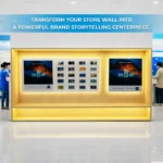 Vivo Signature Wall Mounted Retail Exhibition Display Cabinet - Image 2