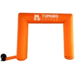 inflatable advertising gate Tomoro custom branding arch display