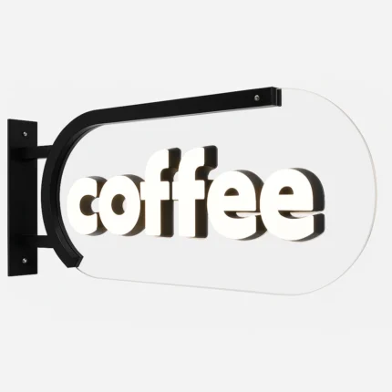 Commercial LED Coffee Shop Sign – Suitable For Outdoor Use