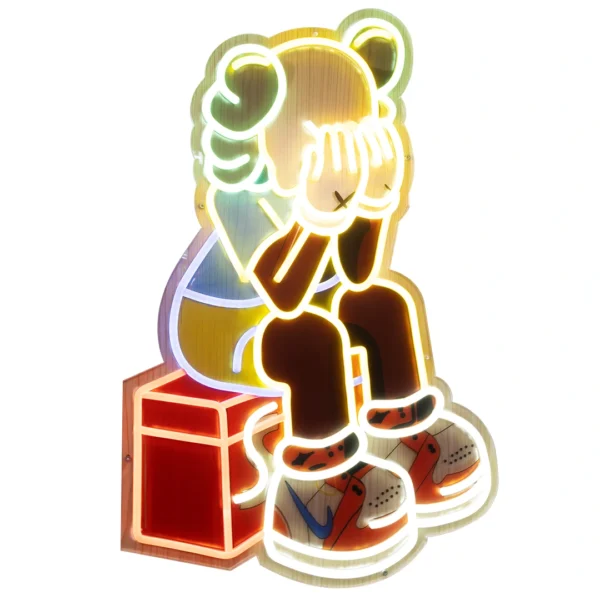 KAWS Nike LED character sign acrylic luminous wall display