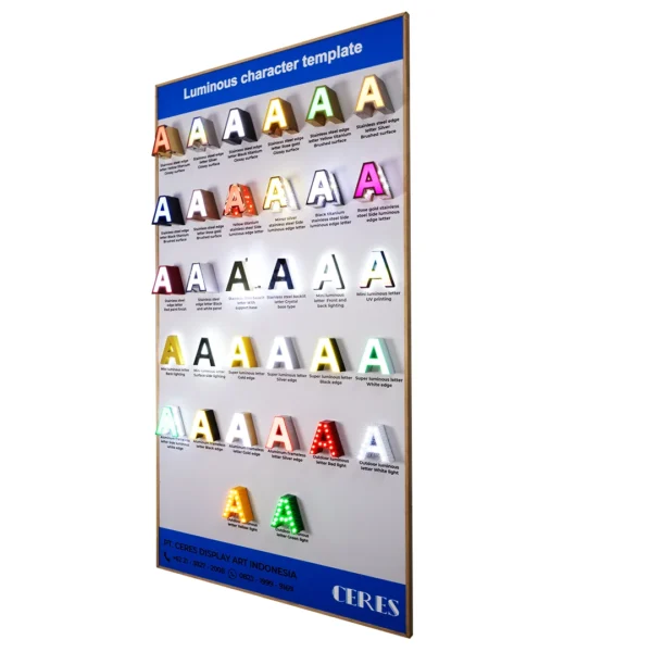 LED channel letter signage illuminated 3D sign for commercial storefront branding