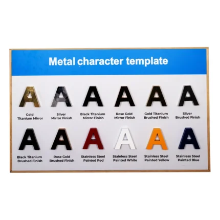 Metal Character Signage stainless steel 3D architectural letter sign