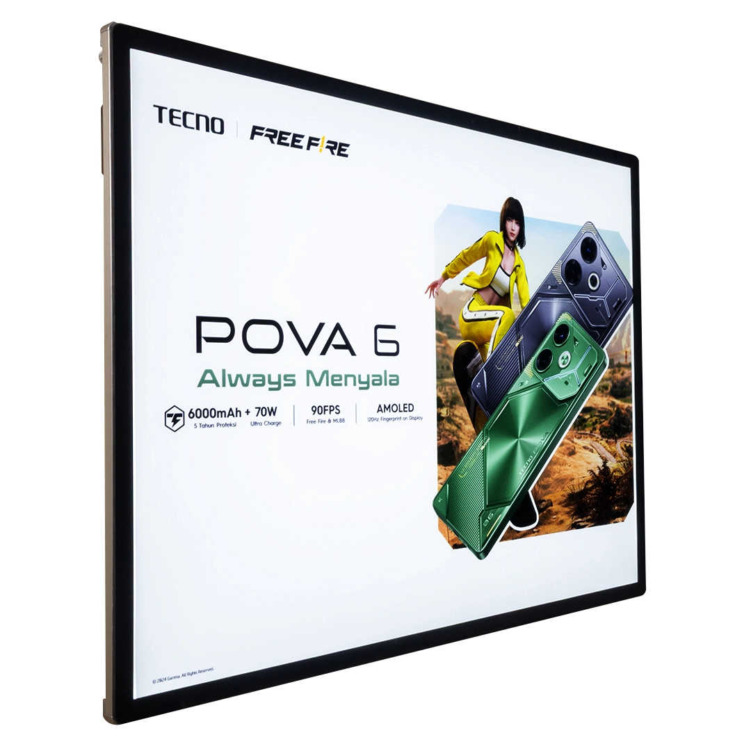 tecno-led-backlit-advertising-display-lightbox Tecno LED backlit advertising display light box with slim aluminum frame