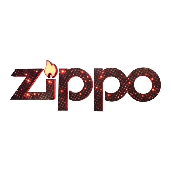 Zippo illuminated channel letters LED retail branding signage