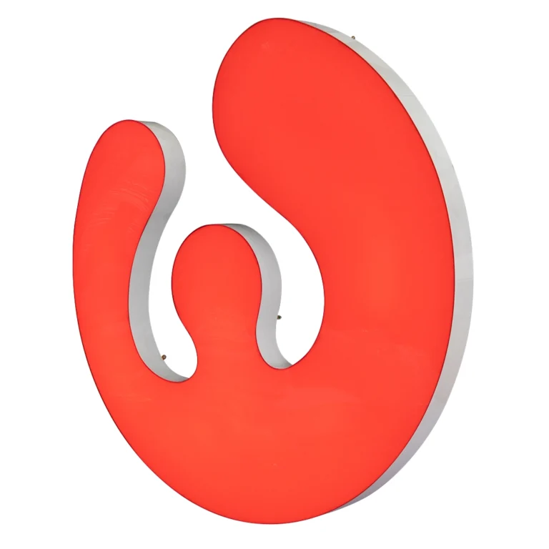 Custom LED light box sign Wallace Chicken red illuminated signage