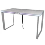 Infinix LED smartphone display table with illuminated retail lighting