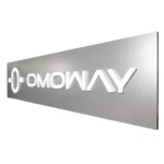 OMOWAY LED logo light box sign with backlit acrylic and 3D lettering