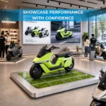 OMOWAY Electric Motorcycle Display Platform for Retail Showrooms - Gambar 2