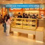 XiYaYa Custom Bakery Display Counter with Glass Showcase - Gambar 2