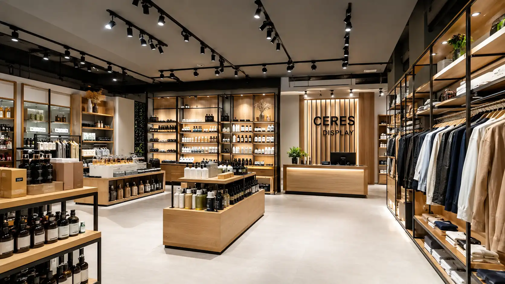 pabrik produsen toko furniture retail display custom Ceres Display Art Indonesia