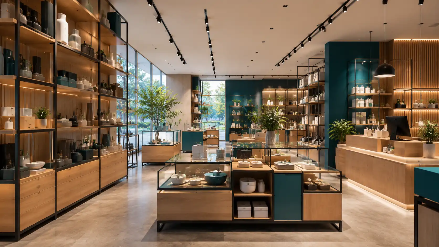 vendor produksi toko furniture retail display custom Ceres Display Art Indonesia