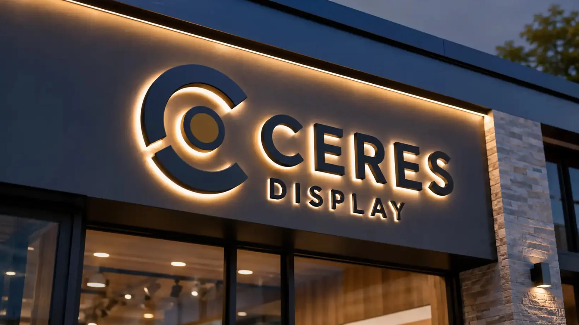 jasa pembuatan dan pemasangan papan nama toko, huruf timbul, signage custom produksi pabrik Ceres Display Art Indonesia
