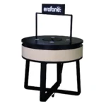 pabrik vendor produsen pembuatan meja display counter retail hp bulat custom brand erafone Ceres Display Art Indonesia