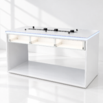 Elegant Illuminated Retail Display Counter