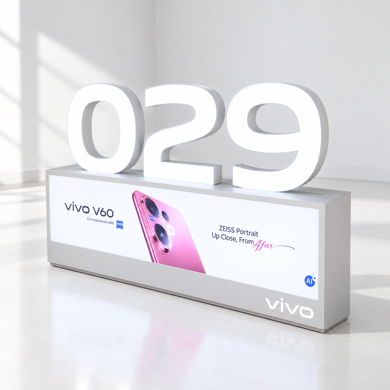 Vivo Lightbox Counter Display Vivo Lightbox Counter Display