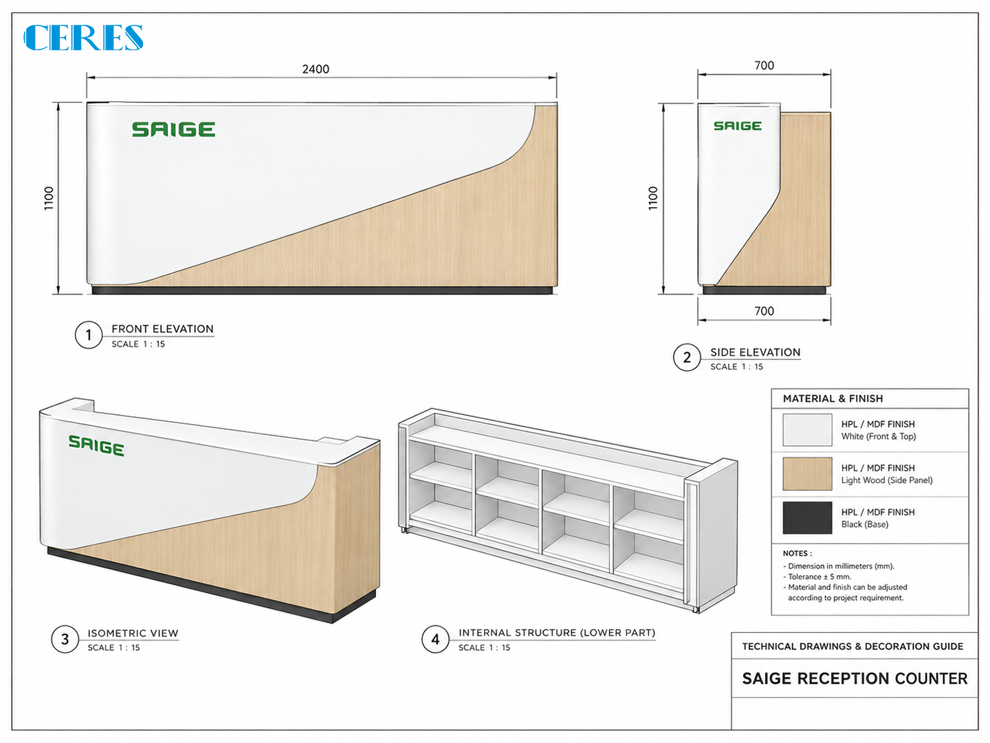 Technical Drawings & Decoration Guide