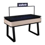 Erafone Brand Custom Electronics Display Showcase Demo Experience Table Rectangular Wooden Metal Acrylic LED Light Boxproduction factory Ceres Display Art Indonesia